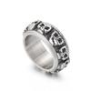 WCB1FPu Men's Rings Europe and America Personality Hip Hop Skull Stainless Steel Unisex Rings (B 11#) view 1