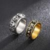 WCB1FPu Men's Rings Europe and America Personality Hip Hop Skull Stainless Steel Unisex Rings (B 11#) view 3