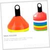 Anneome 10pcs Plastic Soccer Disc Cone Holders Lightweight and Training Stands for Football Drills Easy to Carry and Practical Sign Holders for Sports Activities view 2