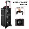 LARIPOP 3 Ball Bowling Bags with Wheels,Rolling Bowling Ball Bag for 3 Balls & Accessories -Retractable Handle Extends to 38" view 4