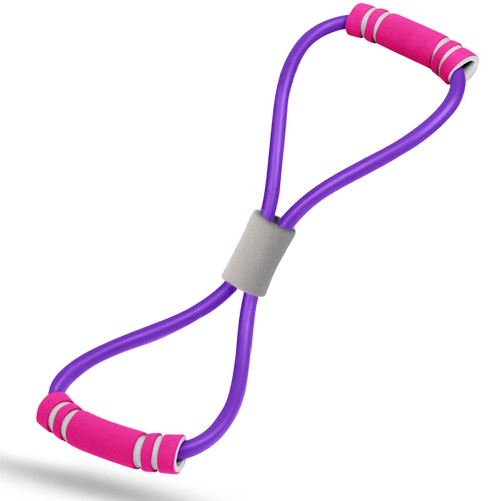 NPQPNAFC Chest Exerciser Eight-Character Breast Enlargement and Plastic Chest Device, Yoga Rally with Elastic Rope Fitness Equipment Workout Equipments Stretchers (Color : A)