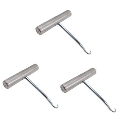 Tofficu 3pcs Tennis Badminton Stringing Machine Racket Stringing Tool String Puller Hook Simple Operation