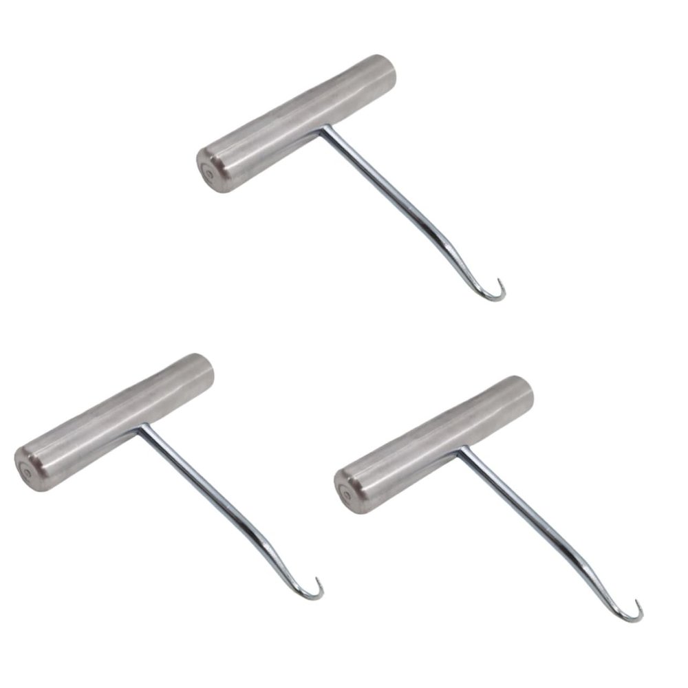 Tofficu 3pcs Tennis Badminton Stringing Machine Racket Stringing Tool String Puller Hook Simple Operation