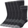Alvada Warm Thermal Wool Socks for Winter Moisture Wicking and Breathable Cozy Boot Socks Charcoal ML view 1