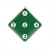 KJHY Fencing Target with Five Bullseye Self-Training Auxiliary Sword Target Home Fencing Equipment for Child and Adult Fencer (Thickness : Green, Size : 37x37x1.5cm) view 1