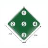 KJHY Fencing Target with Five Bullseye Self-Training Auxiliary Sword Target Home Fencing Equipment for Child and Adult Fencer (Thickness : Green, Size : 37x37x1.5cm) view 2