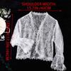 Campsis Bride Lace Shawls White Flower Wedding Wraps and Shawls Cover up Appliques Floral Bridal Stoles for Women and Girls view 3
