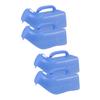 Kisangel 2sets 1000ml Portable Car Urinal for Men Heavy Duty Camping Travel Toilet Blue Unisex Pee Bottle 2pcs*2 view 1