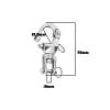 Micro Traders 2Pcs 316 Stainless Steel Snap Shackles Heavy Duty Swivel Eye Snap Shackle Marine Swivel Shackle for Sailboat Spinnaker Halyard 70mm, Silver view 4