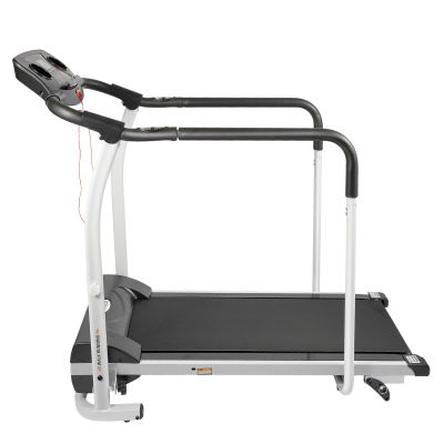 HinLIaDa Walking Treadmill with Full Length Handrails & Heart Rate Sensor, LCD Display Screen Elderly Treadmill, Recovery Fitness Exercise Machine Foldable for Home use with Holder, 300 lbs Capacity