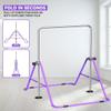 FBSPORT Gymnastics Bar for Kids with Rings,Adjustable Height Gymnastic Horizontal Bars Junior Training Bar Children Folding Training Monkey Bars for Home Using view 3