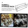 Anneome Dumbbell Rack Stand for Home Gym Compact Weight Holder for Dumbbell Storage to Protect Floors and Prevent Rolling view 3