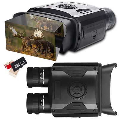 CNHRFGVD Digital Infrared Night Vision Binoculars 5X8 Zoom 1640 ft Viewing Range IR Camera with 3.5" LCD Screen Take High-Definition Photos Videos Features for Hunting Surveillance with 32GB TF Card