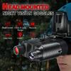CNHRFGVD Head-Mounted Night Vision Goggles for Adults 8X Digital Zoom HD Infrared Binocular for Viewing 1312ft/400M with Recording o/Video in 100% Darkness with 32GB SD Card for Fast MICH Helmet view 2