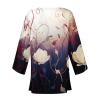 Blusas Casuales De Mujer Bonitas Kimono Cardigans for Women Dressy Casual Lightweight Cardigan Half Sleeve Summer Kimono Cover Up Tops Plus Size Vacation Outfits Spring Fashion(D Red,Medium) view 4
