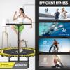 CLORIS 48in Folding Trampoline - Max Load 450lbs Rebounder Fitness Trampoline with Adjustable Foam Handle, with safty Padded Cover Best Gift (48'' Yellow) view 3