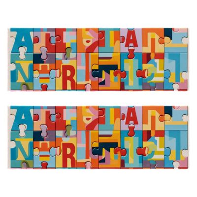 YTYVAGT Yoga Towel,Hand Towels,Microfiber Sweat Towel for Gym,Alphabet Number Puzzle Pattern,2-Pc