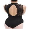 Dance Elite - Imogen - Sleeveless Dance Leotard with Embroidery on Mesh Open Back For Women (Black, Adult XS) view 1