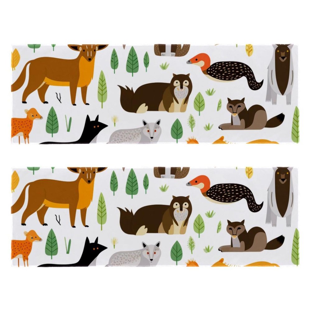 YTYVAGT Bathroom Hand Towels,Workout Towels for Gym Sweat,Yoga Mat Towel,Cartoon Animal Horse Deer,2-Pc