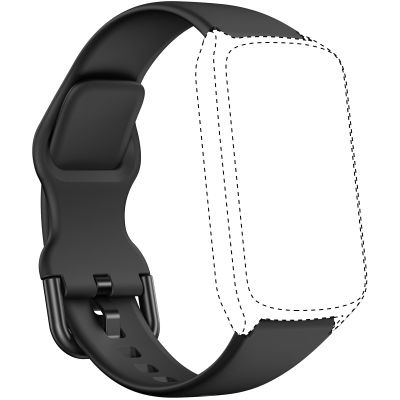 Amzhero Fitness Tracker band 16MM for D26Soft Silicone Replacement Sport Accessory Strap Wristband black