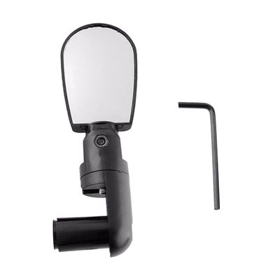 INOOMP Adjustable Wide Angle Bike Rear View Mirror Set Lightweight Handlebar Mirrors for Safe Cycling Easy Installation with Tool Suitable for Mountain and Road Bikes Black