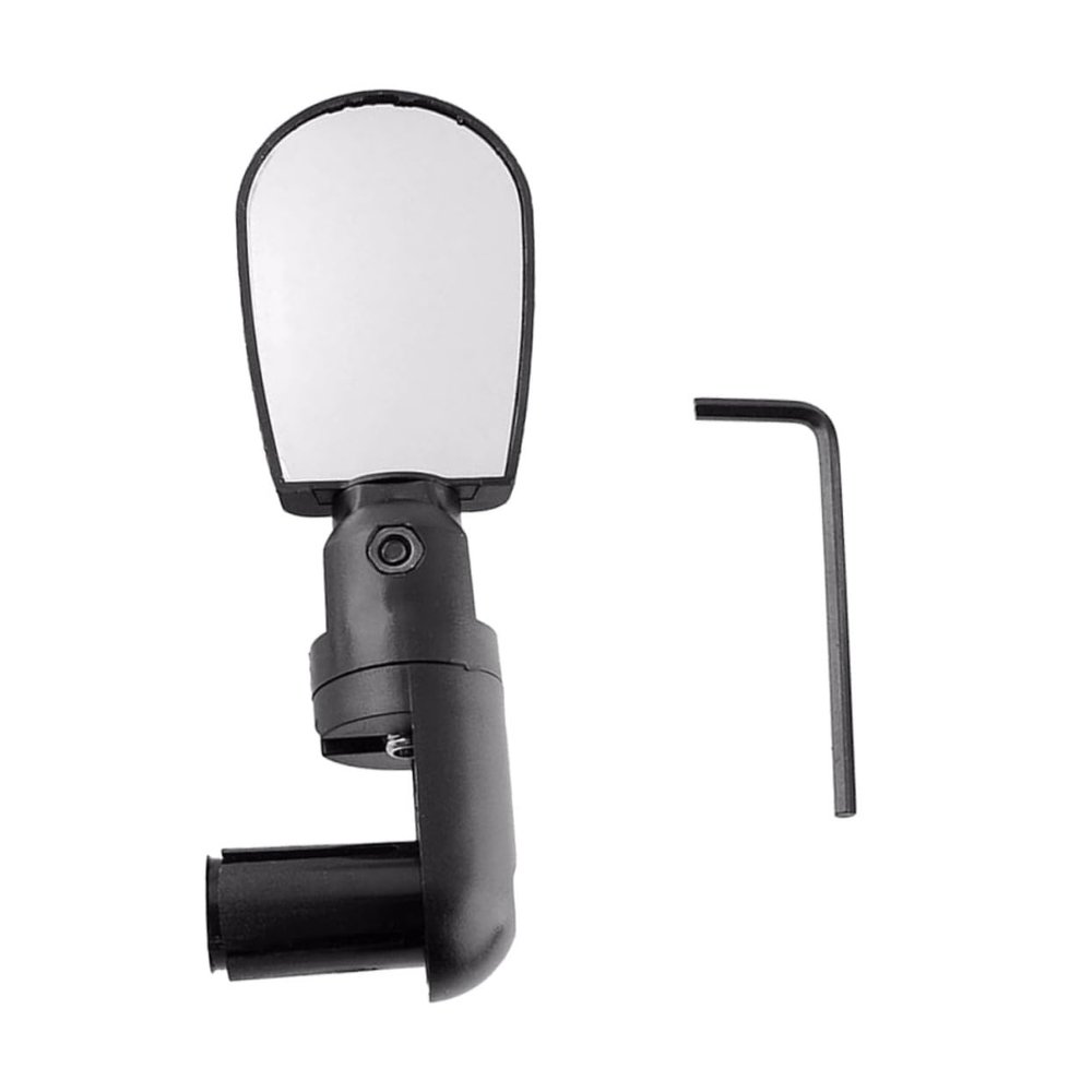 INOOMP Adjustable Wide Angle Bike Rear View Mirror Set Lightweight Handlebar Mirrors for Safe Cycling Easy Installation with Tool Suitable for Mountain and Road Bikes Black