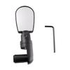 INOOMP Adjustable Wide Angle Bike Rear View Mirror Set Lightweight Handlebar Mirrors for Safe Cycling Easy Installation with Tool Suitable for Mountain and Road Bikes Black view 1