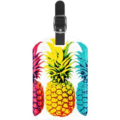 Luggage Tag,Bag Tags for Luggage,Travel Suitcase Tags,Color Fruit Pineapple,1-Pc