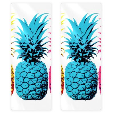 YTYVAGT Bathroom Hand Towels,Workout Towels for Gym Sweat,Yoga Mat Towel,Color Fruit Pineapple,2-Pc