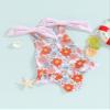 Coduop Toddler Baby Girl Swimsuit Backless One Piece Bathing Suit Floral Sleeveless Summer Swimwear Beach Wear (A-Pink, 18-24 Months) view 2