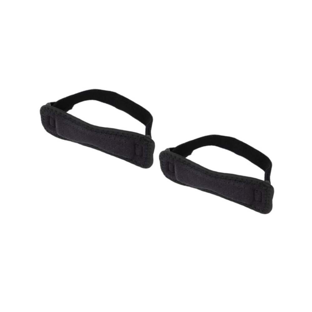 FOMIYES 2pcs Patella Knee Protector Braces Support Straps for Sports Reducing Pain Preventing Injuries for Running Basketball Football and More Black