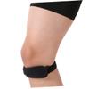 FOMIYES 2pcs Patella Knee Protector Braces Support Straps for Sports Reducing Pain Preventing Injuries for Running Basketball Football and More Black view 3
