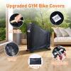 Stationary Bike Cover Waterproof OutdoorUpright Exercise Bike Cover with Air Vent,Waterproof Strip,4 Windproof Buckles,All Weather Large Cover for Peloton Bike,Suitable for Peloton Bike+ and Schwinn view 4