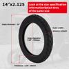 WEIYINGSI 14X2.125 Bike Tires and 14X1.75/2.125 Bike Tire Tubes with Straight Valve Stem Compatible with Electric Bike, Electric Scooters, Kids Bike Using 14-inch Tires 2 Pack view 2