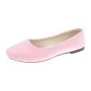 Egmy Women Girls Solid Big Size Slip On Flat Shallow Comfort Casual Single Shoes Wrap around Sandals for Women (Pink, 5) view 1
