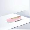 Egmy Women Girls Solid Big Size Slip On Flat Shallow Comfort Casual Single Shoes Wrap around Sandals for Women (Pink, 5) view 2