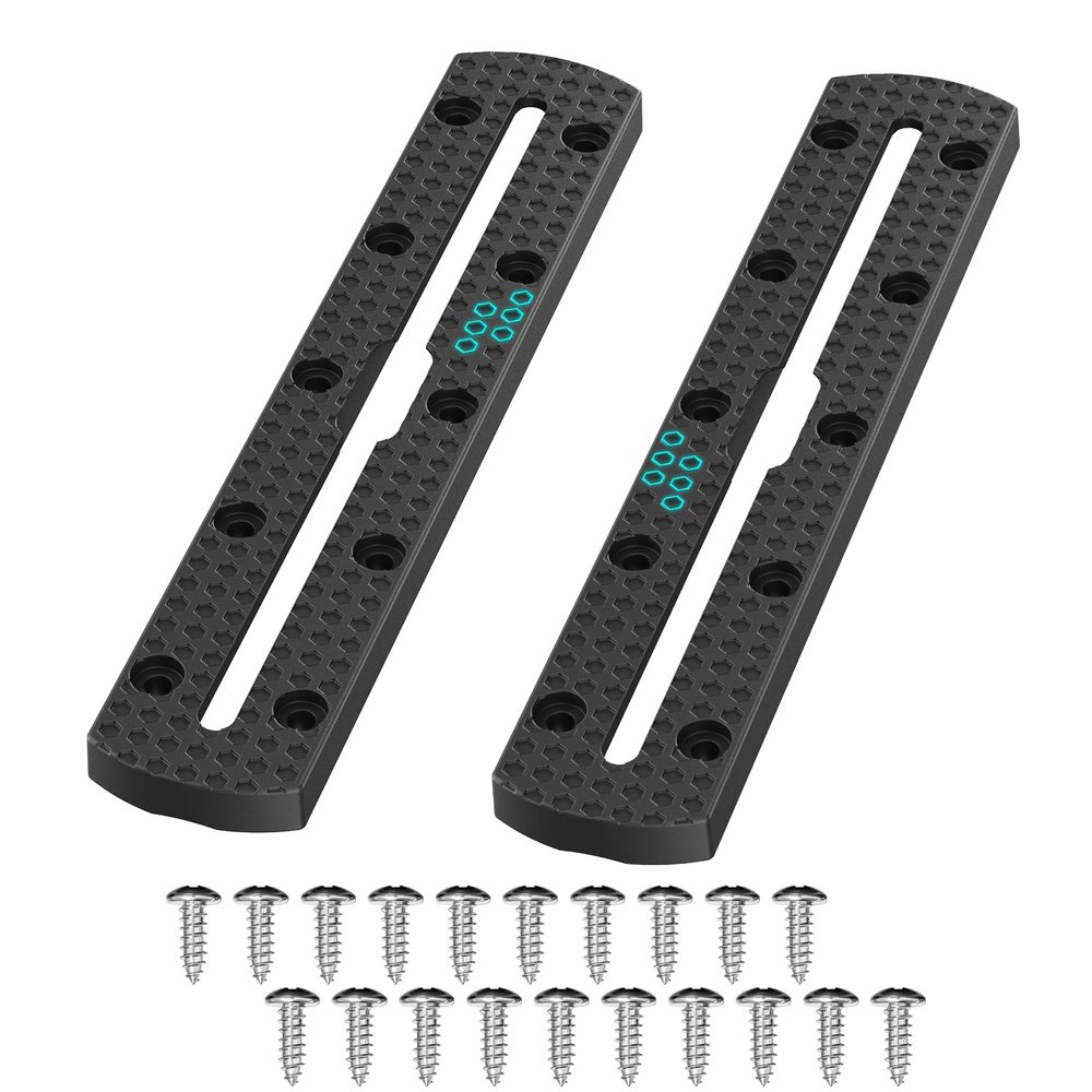3003 8" 2 Pack Kayak Track Textured Grip Surface Multi-Size Kayak Low Profile Track Kayak Gear Track Mount Accessories Easy Installation Kayak Rail Track for Holding Fishing Rod Cup Holder Paddle