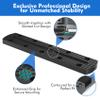 3003 8" 2 Pack Kayak Track Textured Grip Surface Multi-Size Kayak Low Profile Track Kayak Gear Track Mount Accessories Easy Installation Kayak Rail Track for Holding Fishing Rod Cup Holder Paddle view 2