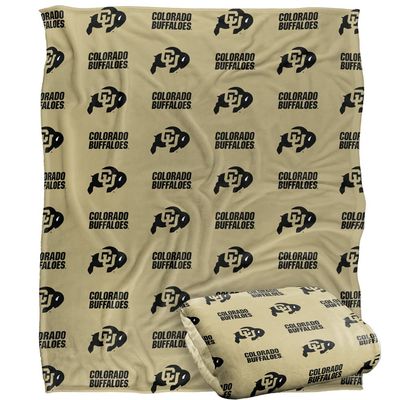 University of Colorado Buffaloes Blanket, 50"x60" Logo Pattern, Silky Touch Super Soft Throw