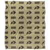 University of Colorado Buffaloes Blanket, 50"x60" Logo Pattern, Silky Touch Super Soft Throw view 2