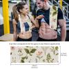 YTYVAGT Bathroom Hand Towels,Workout Towels for Gym Sweat,Yoga Mat Towel,Classic Design Plant Floral Pattern,2-Pc view 4