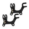 Anneome 2pcs Adjustable Disc Brake Adapter Bracket for Bracket for Converting Standard to Disc Brake Systems view 1