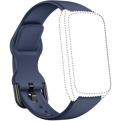 Amzhero Fitness Tracker band 16MM for D26Soft Silicone Replacement Sport Accessory Strap Wristband blue