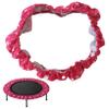 CNAFGBGG 1PC Mini Trampoline Spring Cover for Kids 36in 6 Hole Protective Trampoline Pad Replacement Round Oxford Cloth Tear Resistant Trampoline Cover Trampoline Accessories, Rose Red