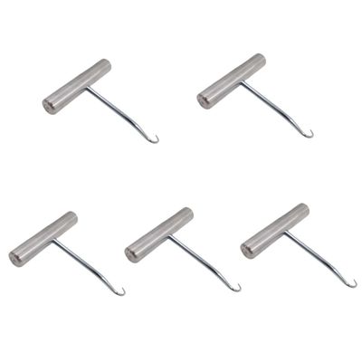 Tofficu 5pcs Badminton Racket Stringing Machine Kit String Puller Stringing Machine Hook for Efficient Process