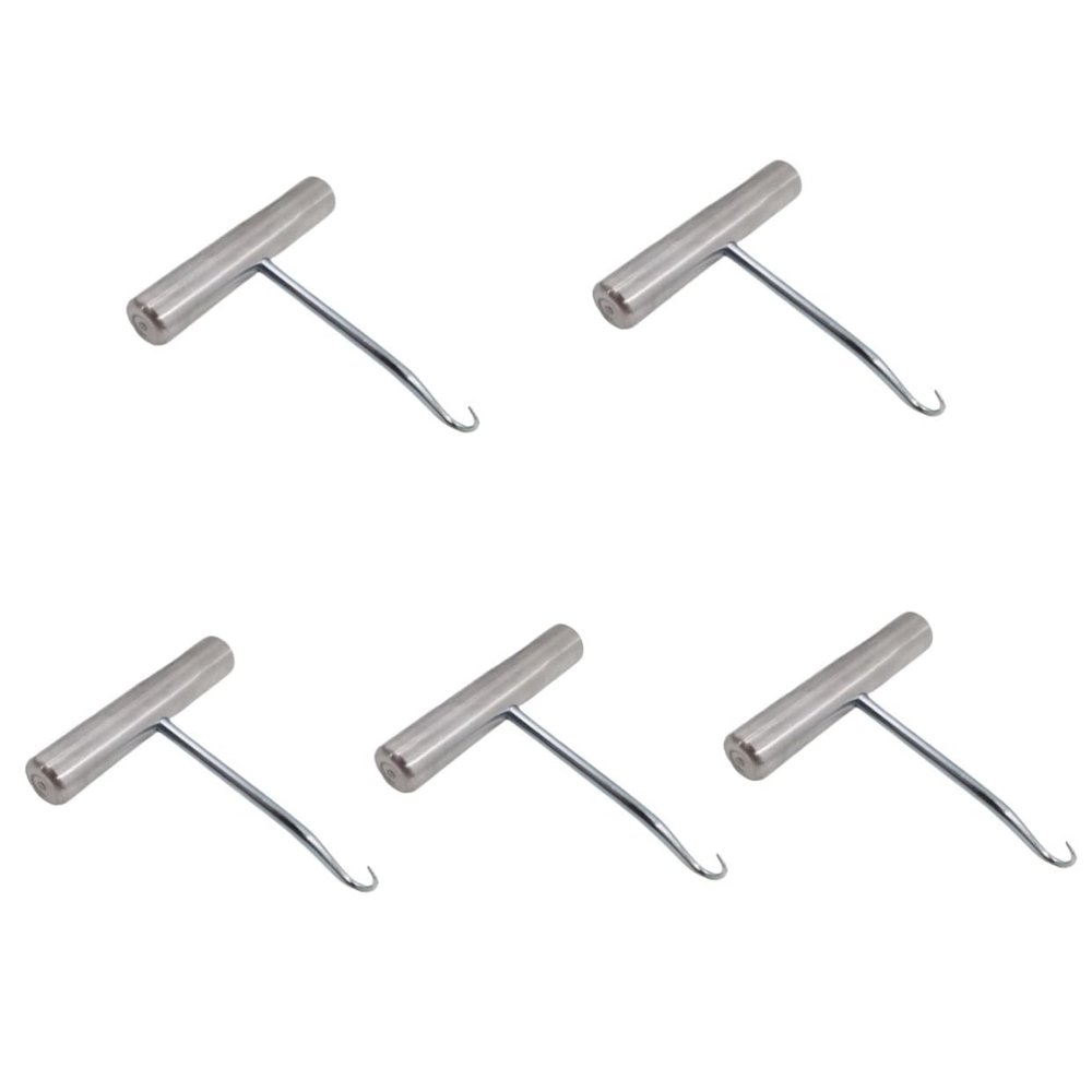 Tofficu 5pcs Badminton Racket Stringing Machine Kit String Puller Stringing Machine Hook for Efficient Process