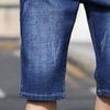 JEsilunmaMY Men's Stretch Straight Denim Shorts Slim Fit Washed Distressed Short Jeans Summer Casual 5 Pockets Jean Shorts (Blue1,40) view 3