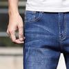 JEsilunmaMY Men's Stretch Straight Denim Shorts Slim Fit Washed Distressed Short Jeans Summer Casual 5 Pockets Jean Shorts (Blue1,40) view 4