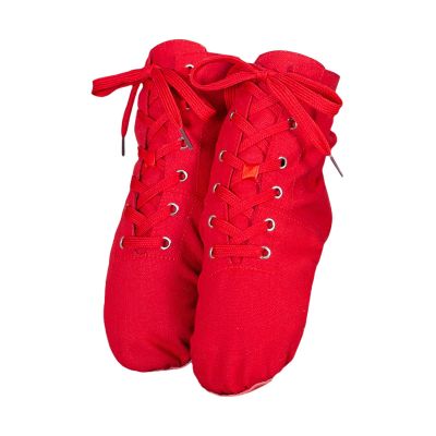 Egmy Women Men Canvas Casual Shoes House Shoes Jazz Boots Dance Shoes Soft Soled Exercise Shoes Womens (Red, 8.5)