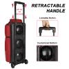 LARIPOP 3 Ball Bowling Bags with Wheels,Rolling Bowling Ball Bag for 3 Balls & Accessories -Retractable Handle Extends to 38" view 4